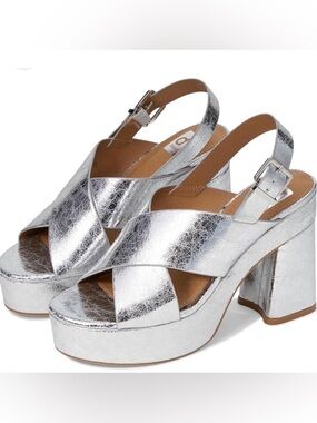 Dolce Vita Wentz Platform Heels in Silver